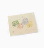 Cloverpaperco™ - Classic Baby Blocks Baby Card - Single Card