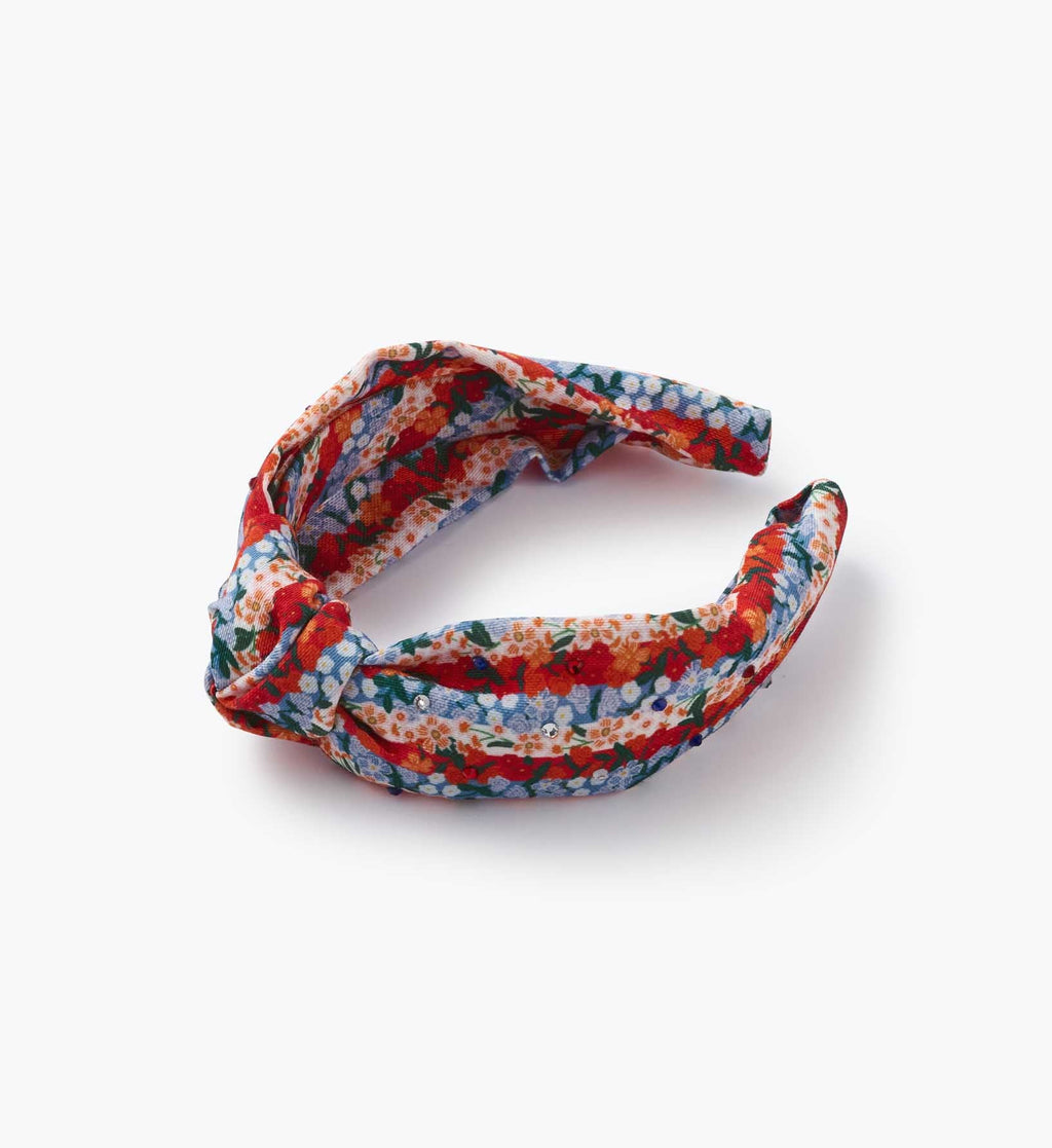 Cloverpaperco™ - Knotted Headband - Americana Stripe