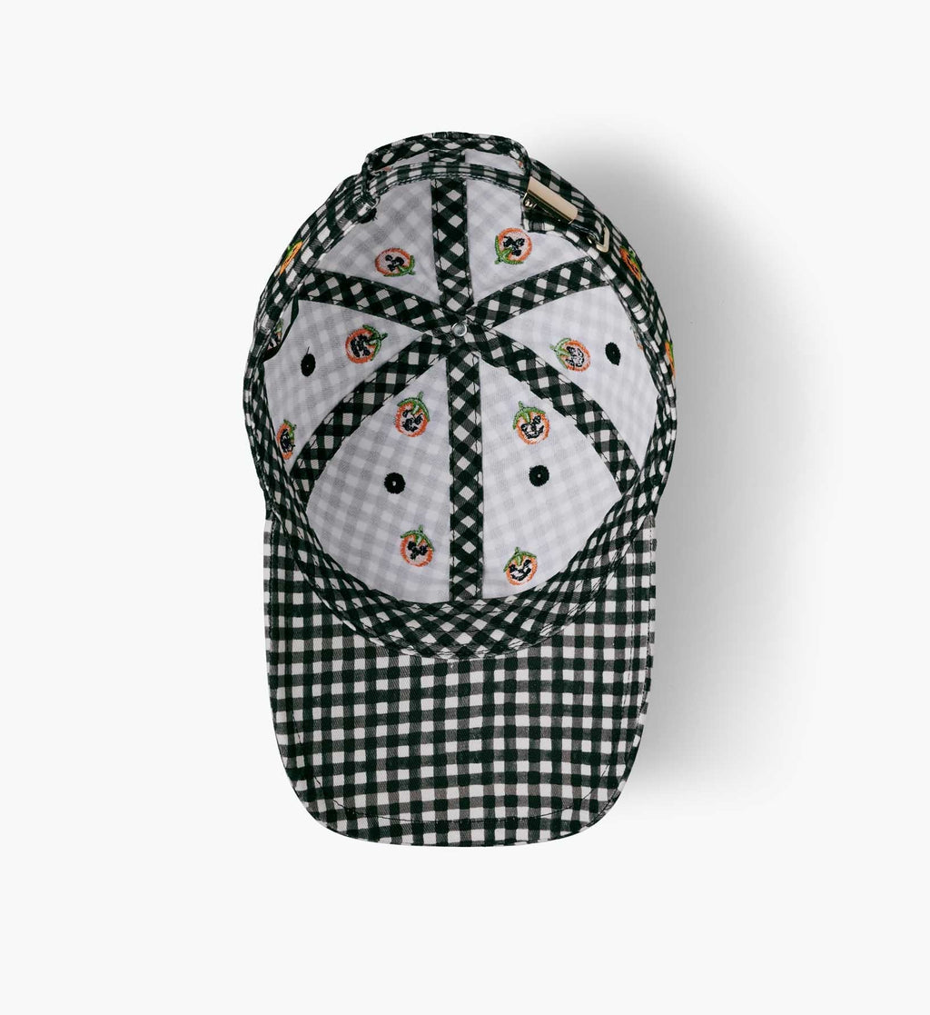 Cloverpaperco™ - Baseball Cap - Pumpkin Gingham