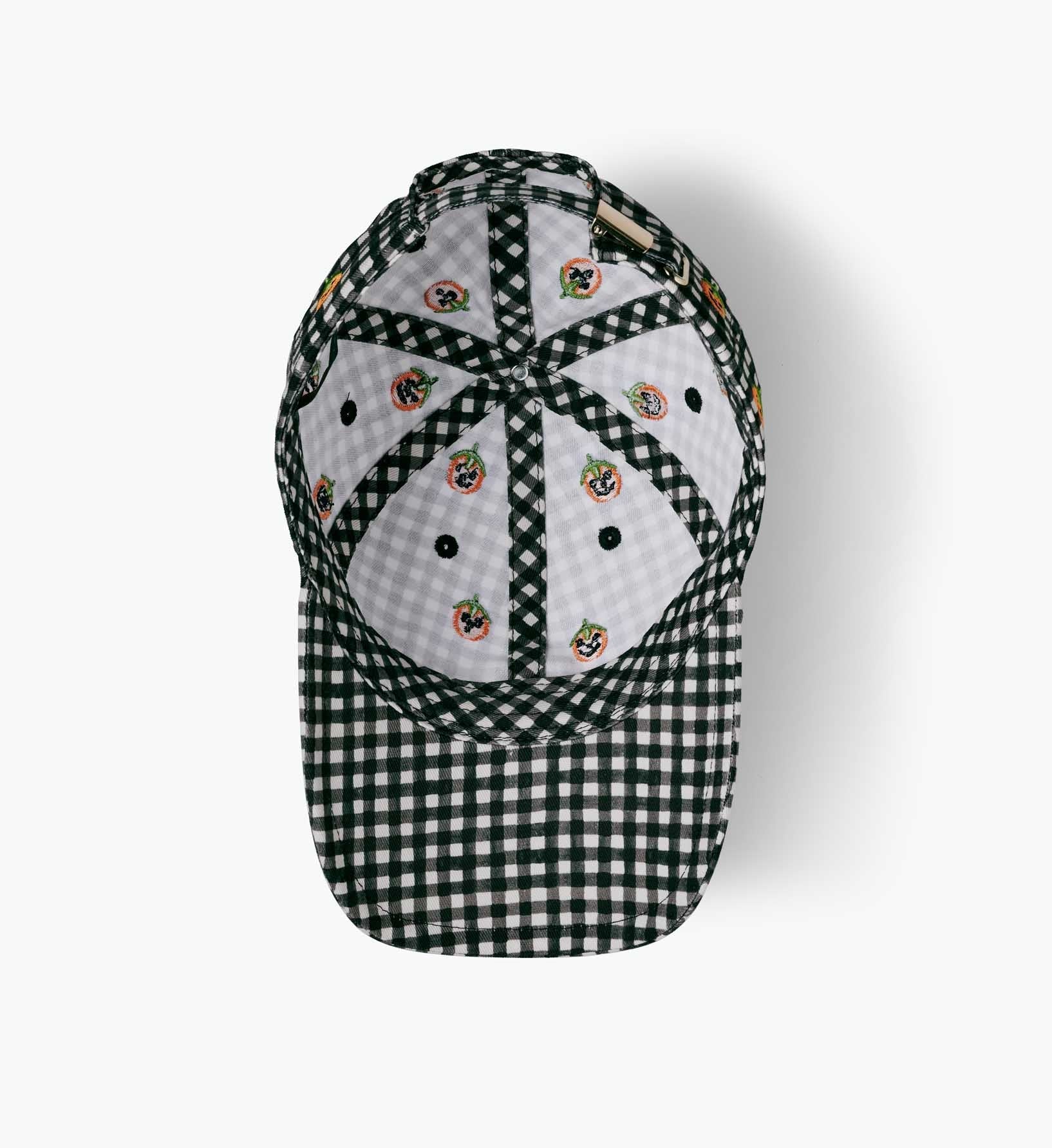Cloverpaperco™ - Baseball Cap - Pumpkin Gingham