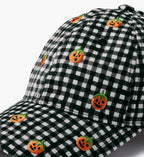 Cloverpaperco™ - Baseball Cap - Pumpkin Gingham