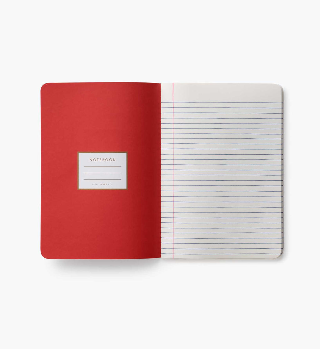 Cloverpaperco™ - Stitched Notebook Set - Schoolhouse