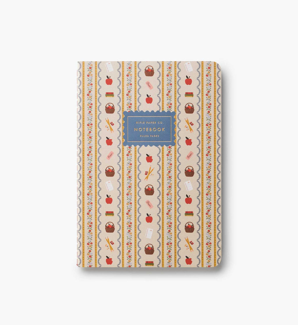 Cloverpaperco™ - Stitched Notebook Set - Schoolhouse