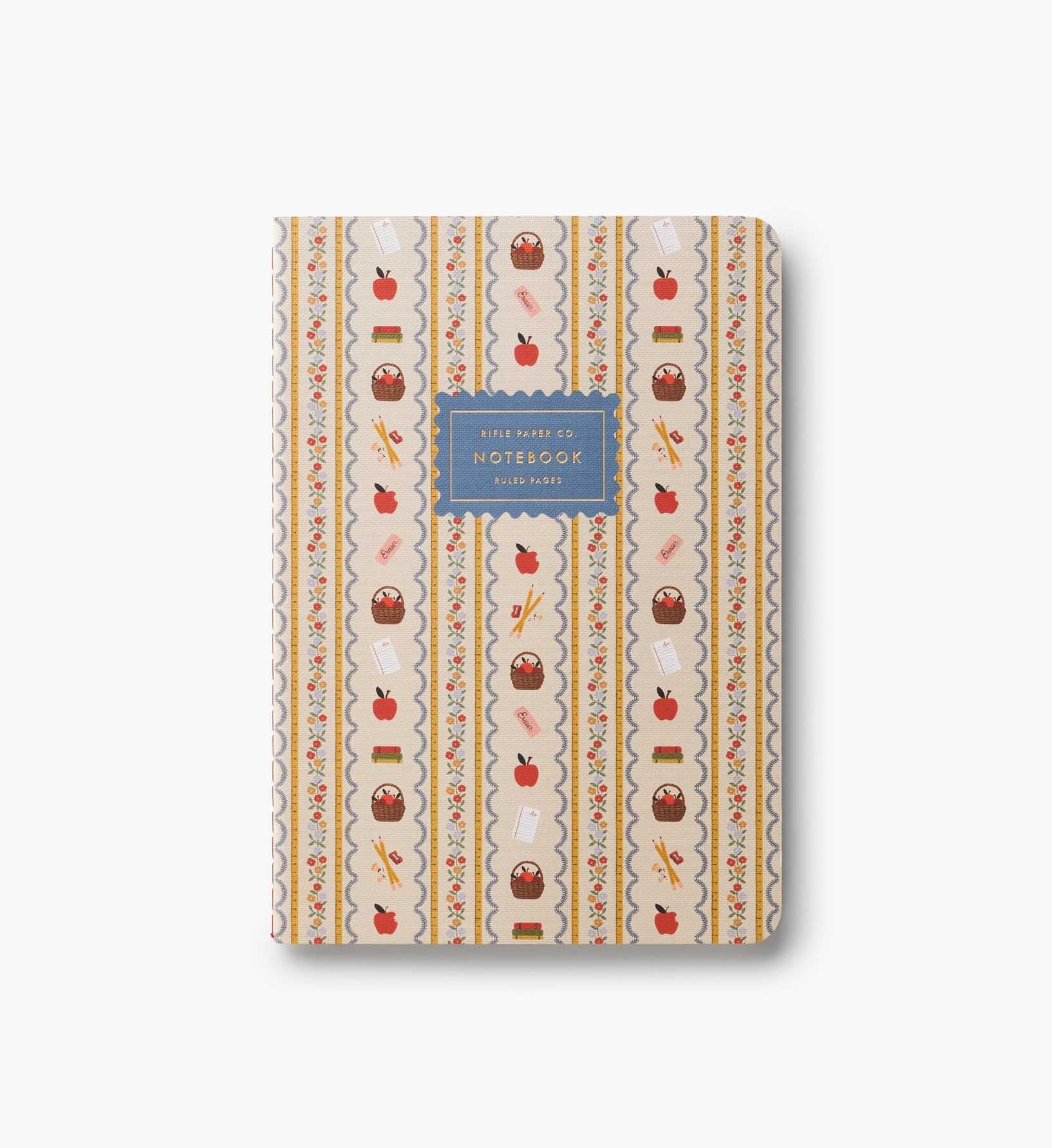 Cloverpaperco™ - Stitched Notebook Set - Schoolhouse