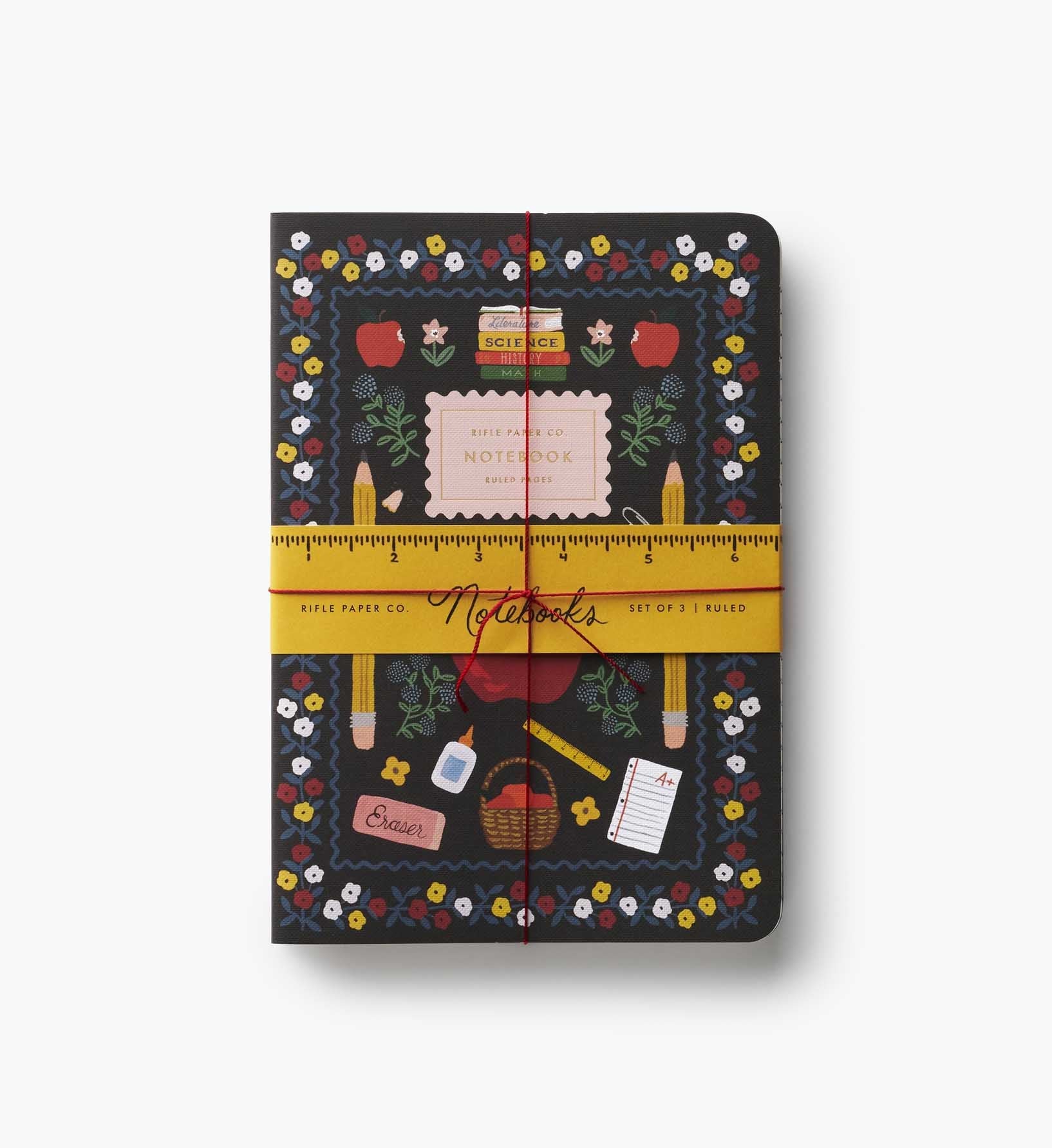 Cloverpaperco™ - Stitched Notebook Set - Schoolhouse