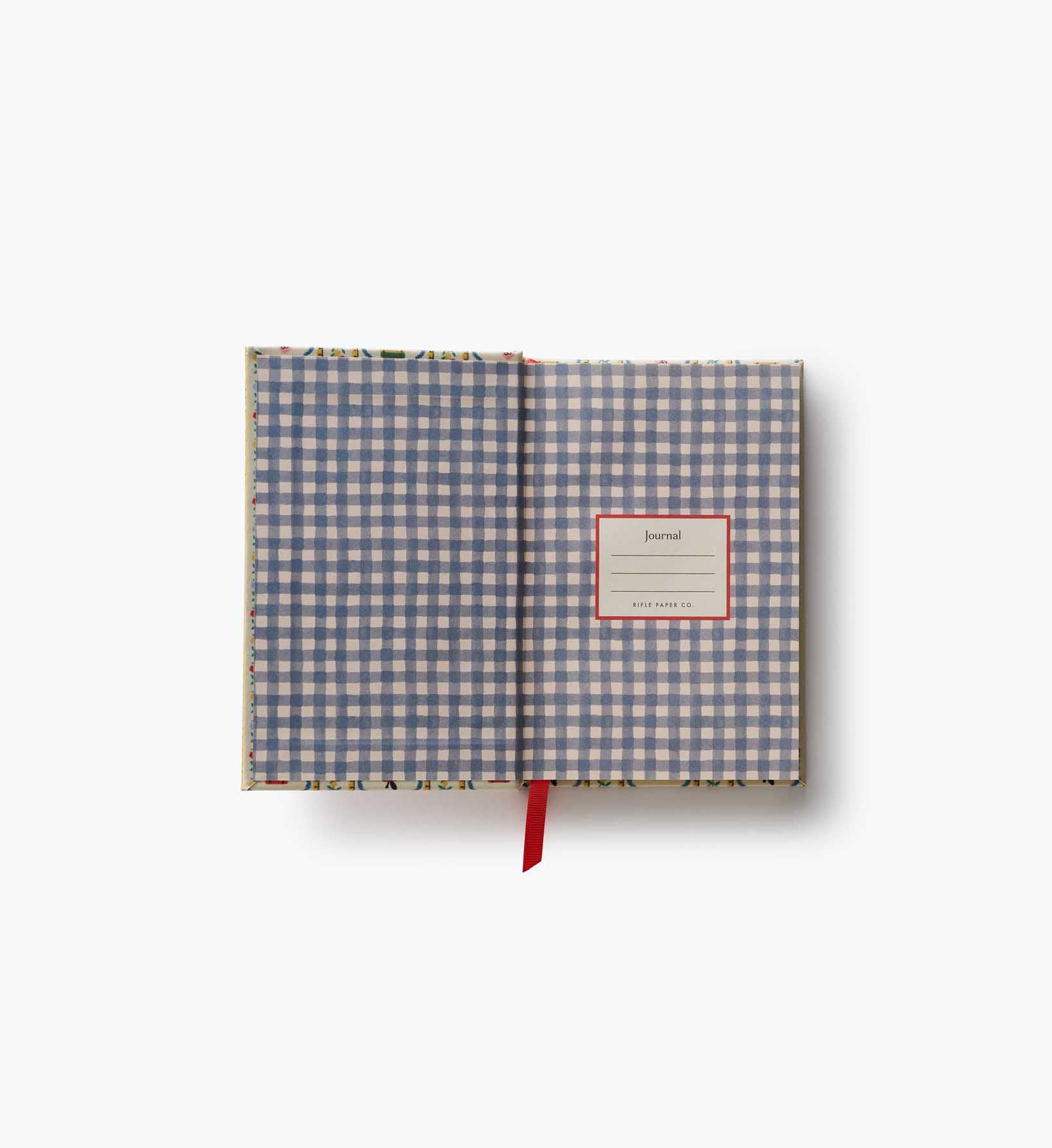 Cloverpaperco™ - Mini Embroidered Journal - Schoolhouse