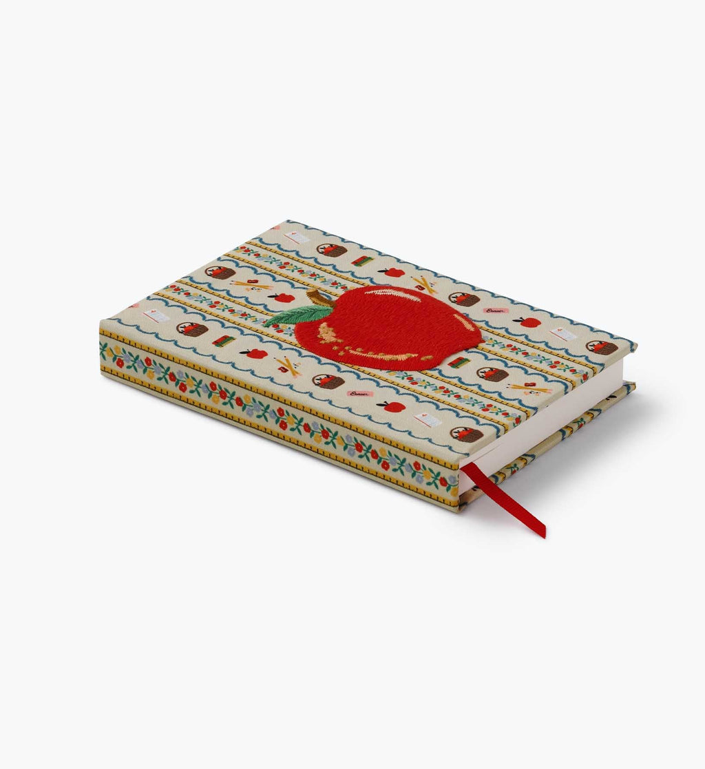 Cloverpaperco™ - Mini Embroidered Journal - Schoolhouse