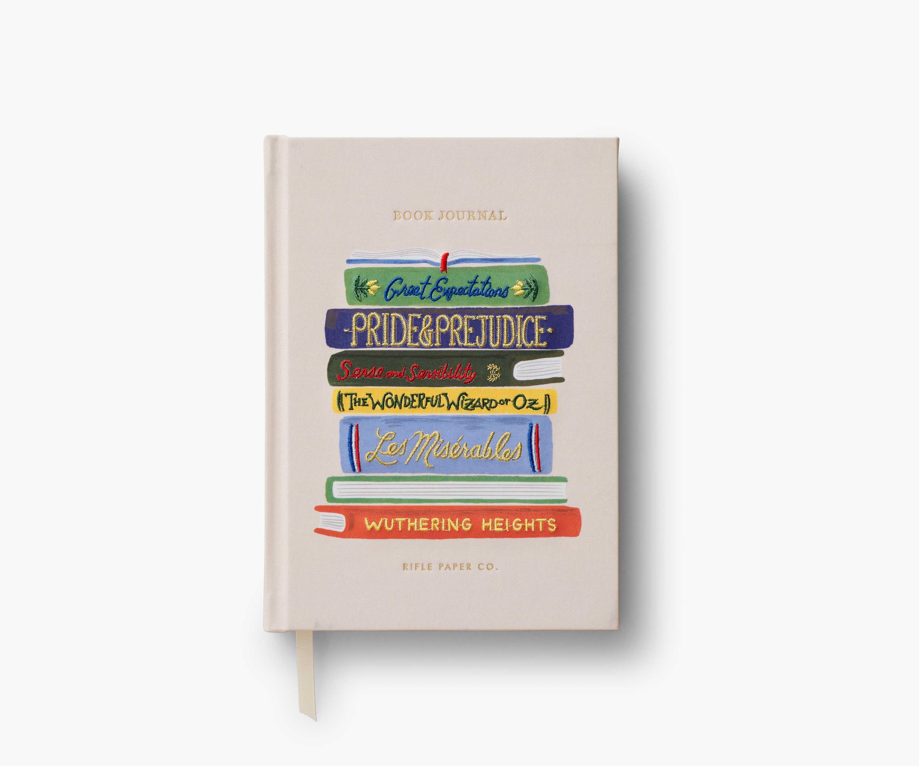 Cloverpaperco™ - Embroidered Book Journal - Book Club