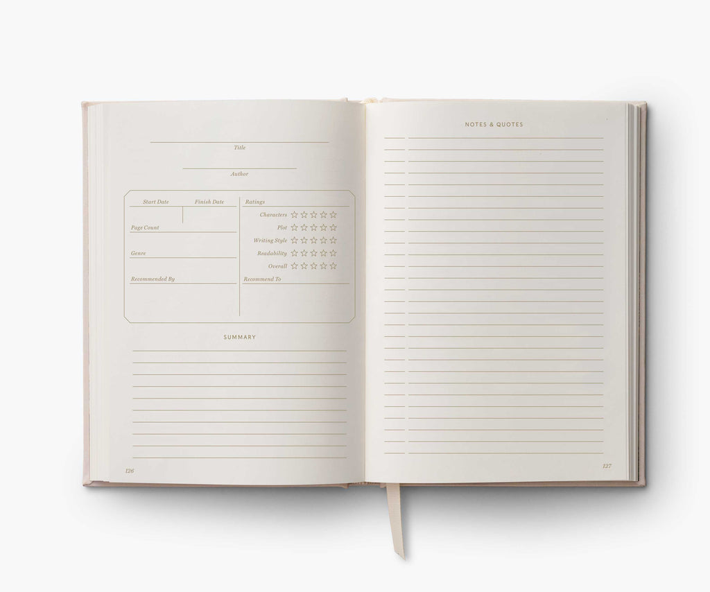 Cloverpaperco™ - Embroidered Book Journal - Book Club