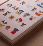 Cloverpaperco™ - Embroidered Journal - Studious Dogs