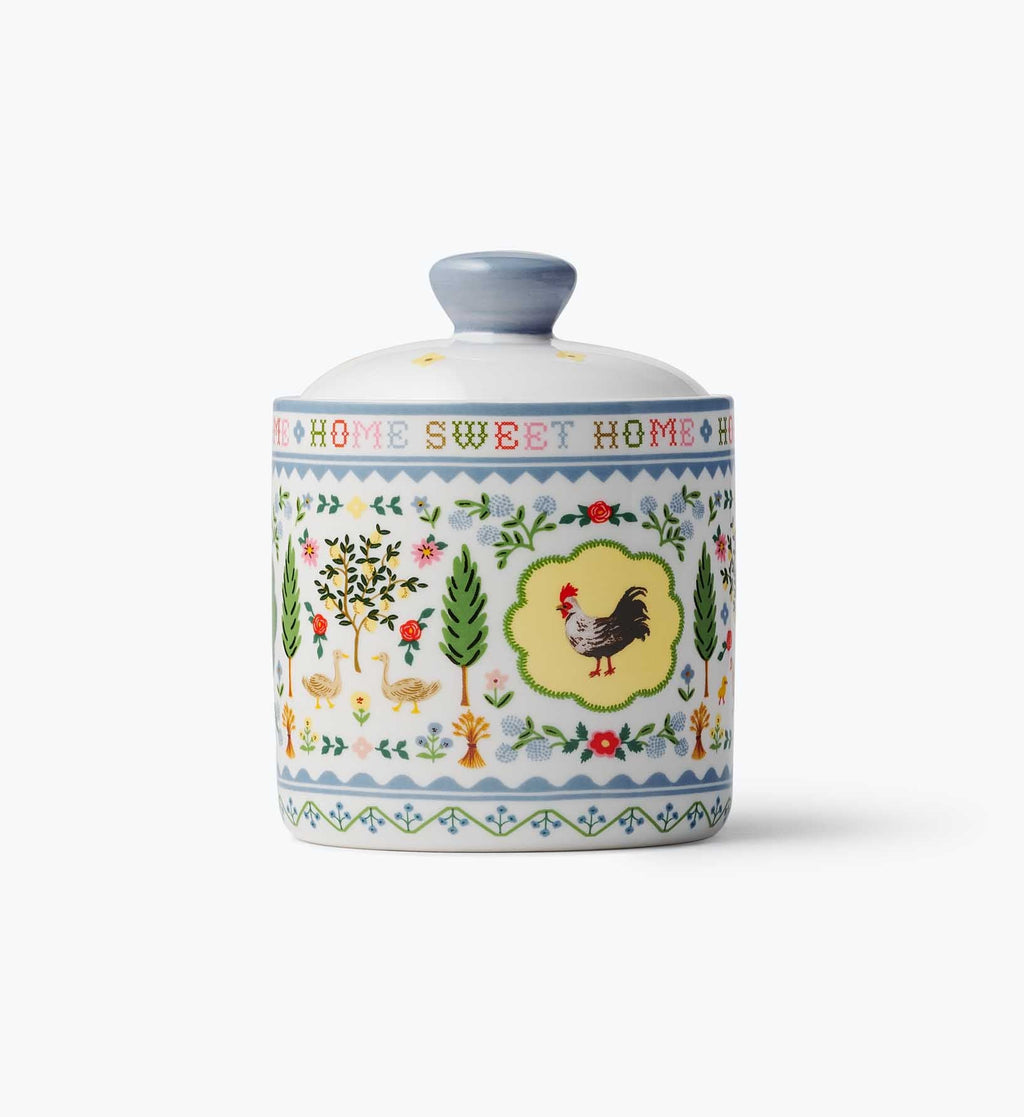 Cloverpaperco™ - Porcelain Canister - Home Sweet Home
