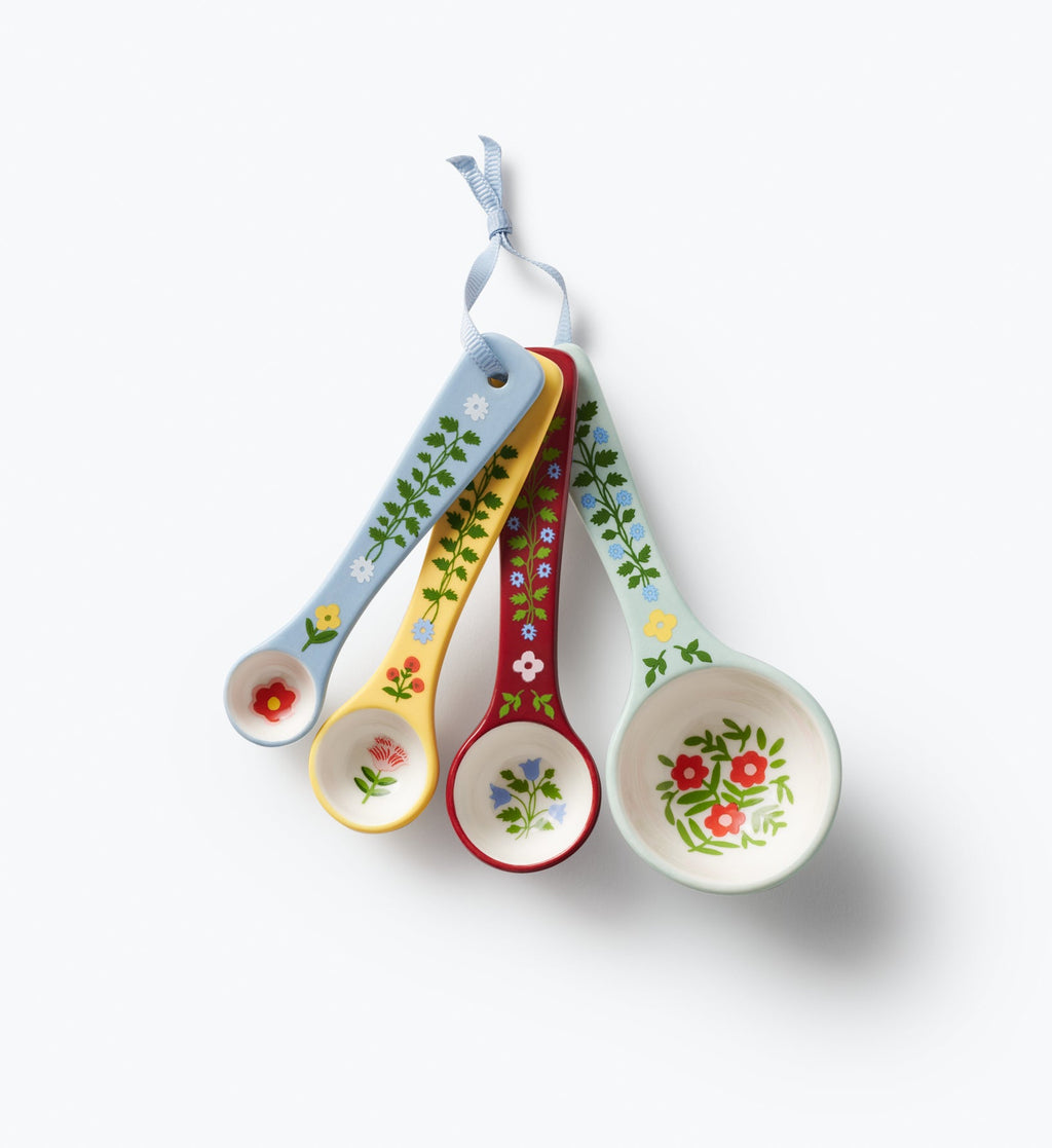Cloverpaperco™ - Porcelain Measuring Spoons - Home Sweet Home