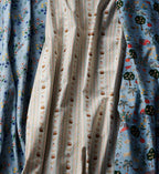 Cloverpaperco™ - Farmhouse Stripe Cotton Fabric - Cream
