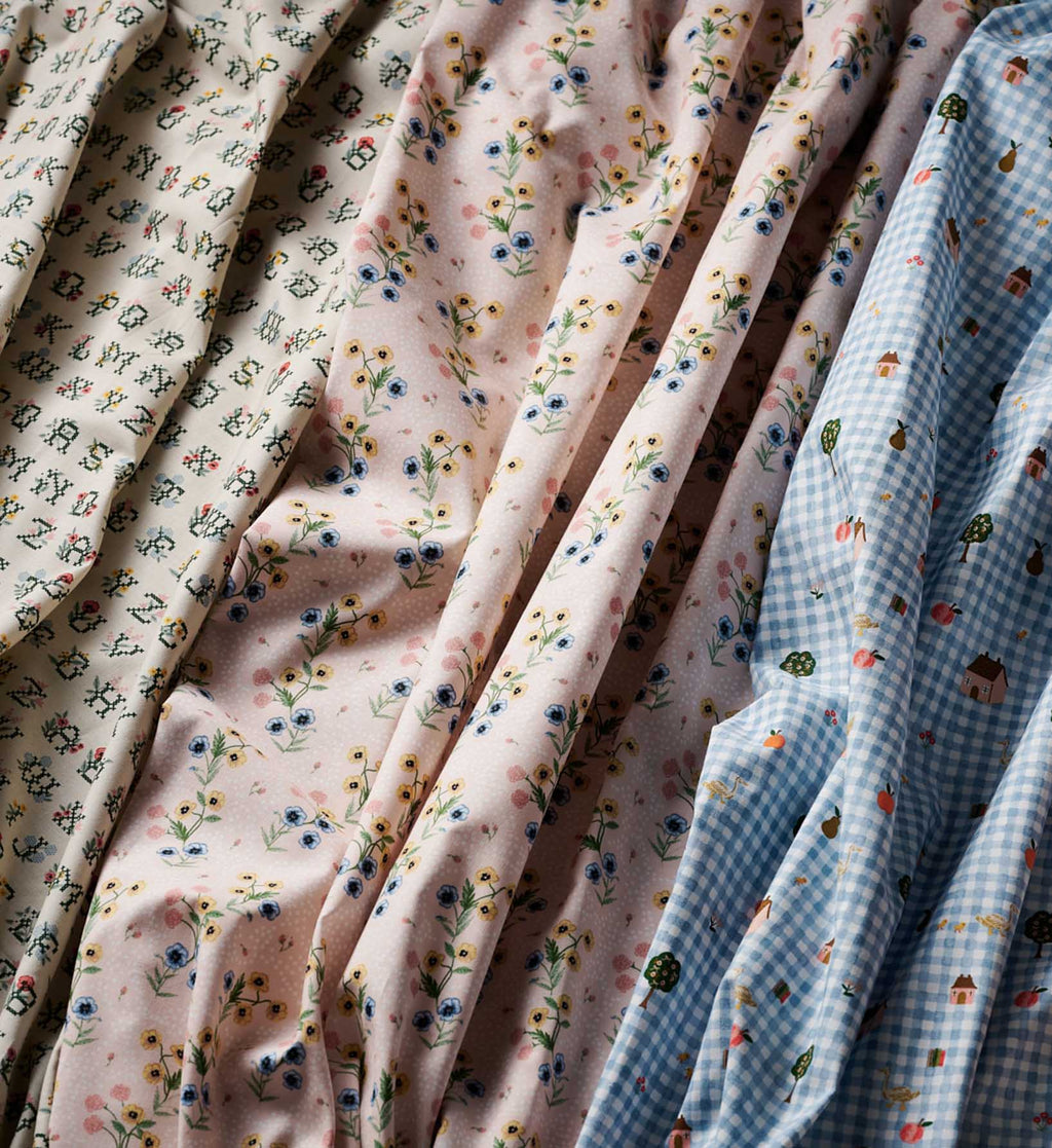 Cloverpaperco™ - Poppy Cotton Fabric - Pink