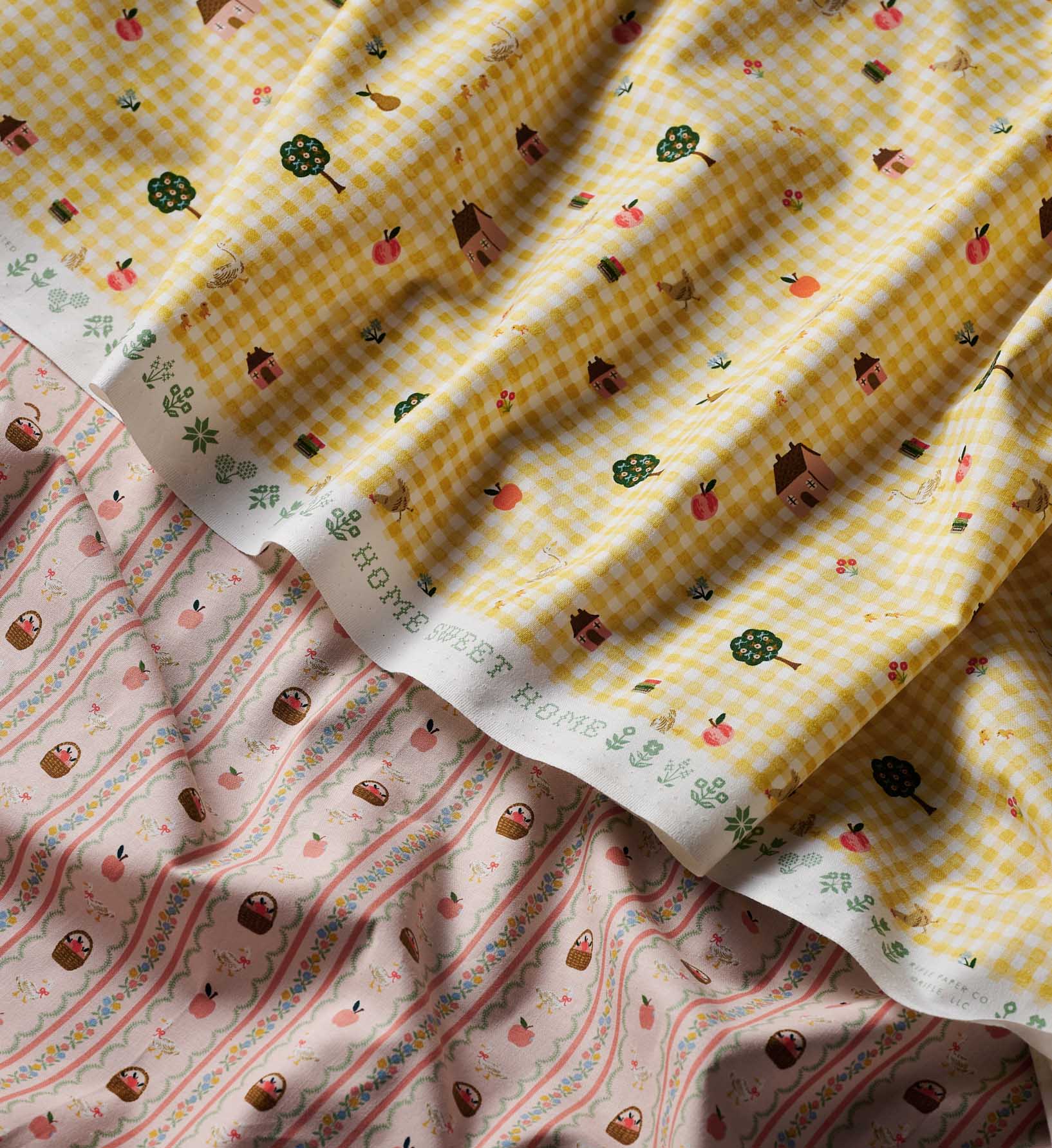 Cloverpaperco™ - Farmhouse Stripe Cotton Fabric - Pink
