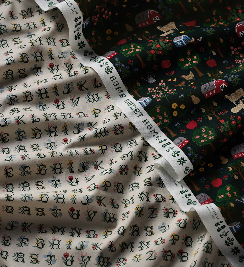 Cloverpaperco™ - Farmhouse Cotton Fabric - Evergreen