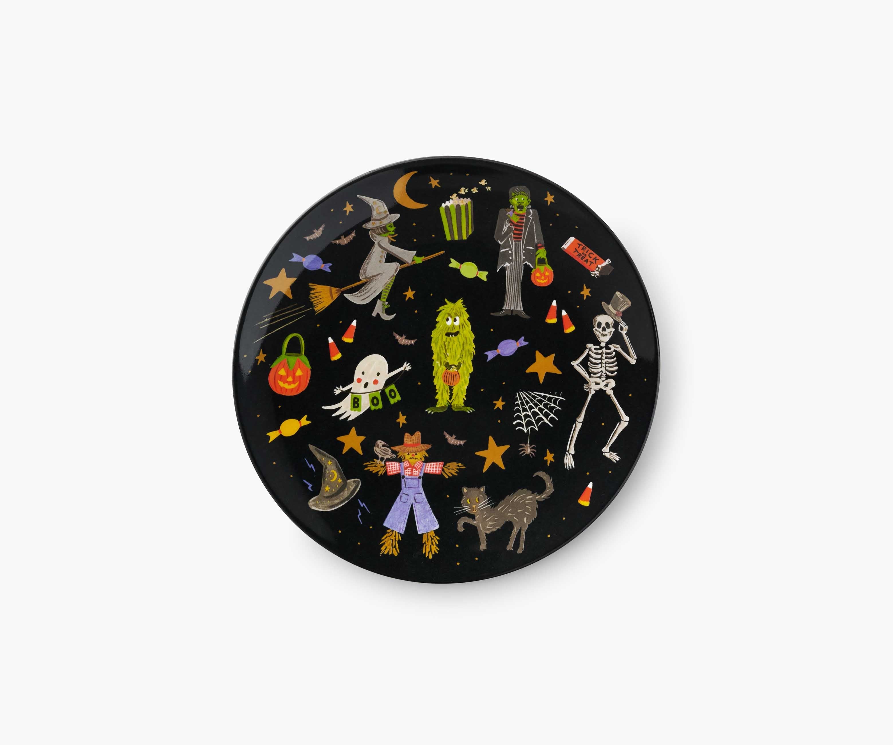 Cloverpaperco™ - Melamine Assorted Dessert Plates - Halloween Parade