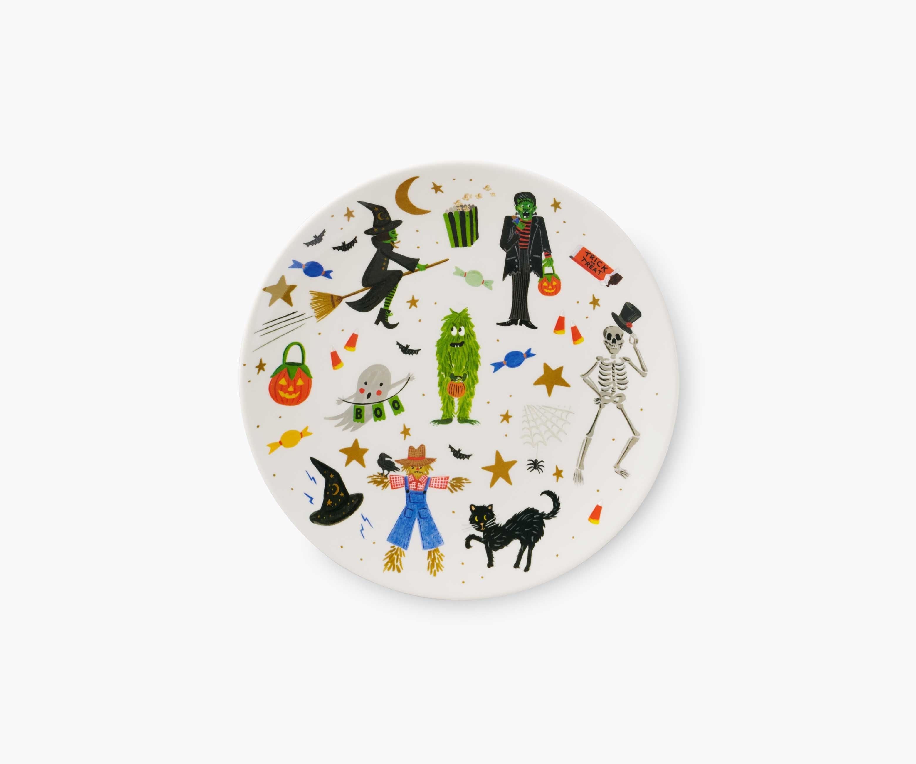 Cloverpaperco™ - Melamine Assorted Dessert Plates - Halloween Parade
