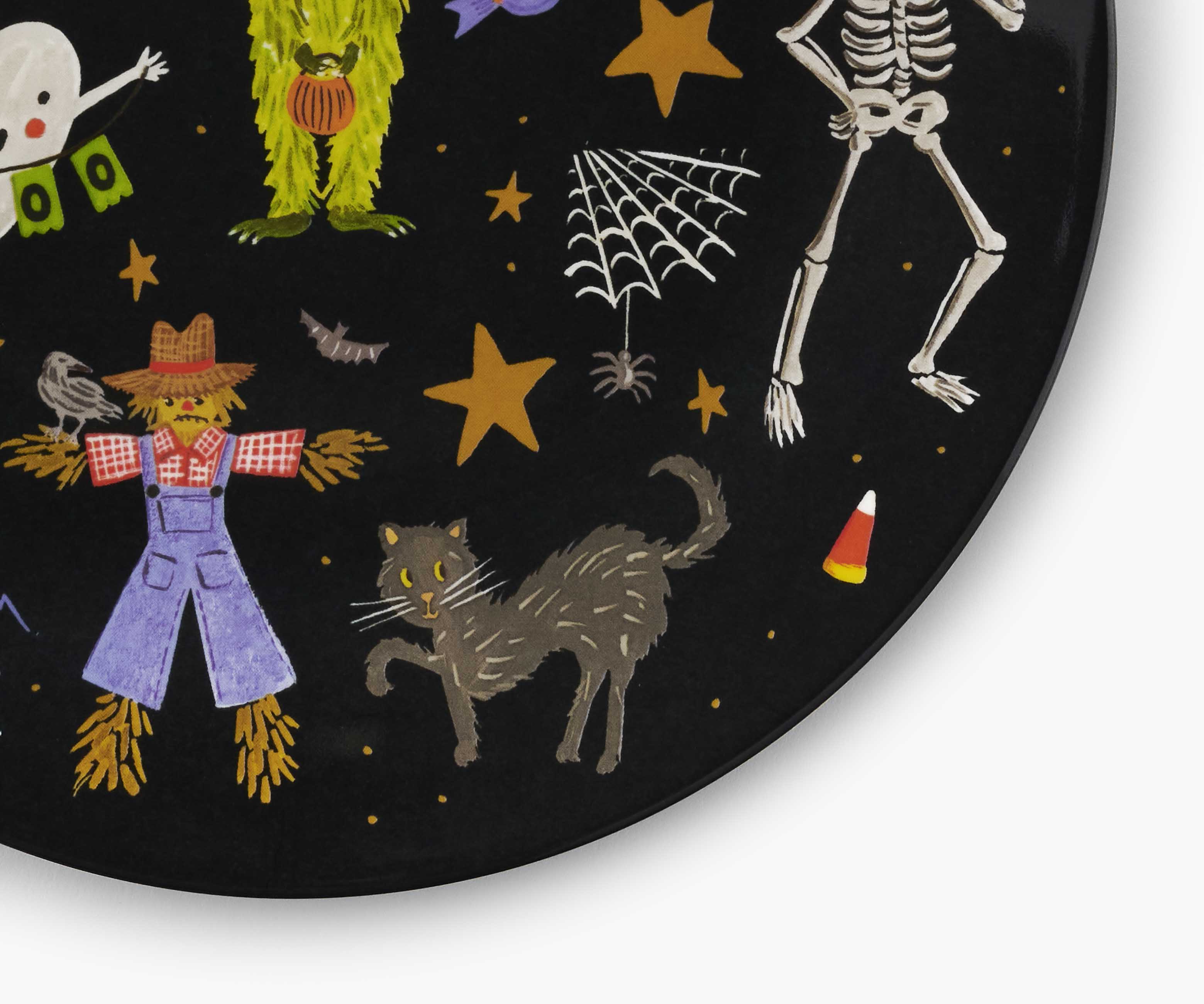 Cloverpaperco™ - Melamine Assorted Dessert Plates - Halloween Parade