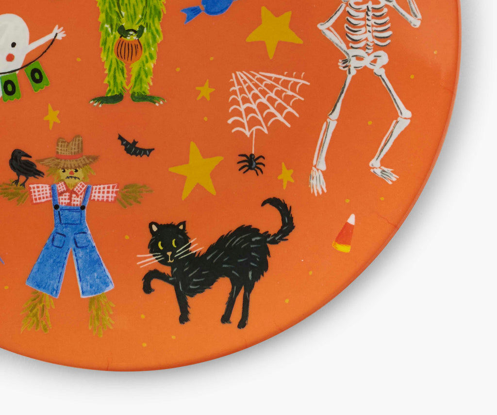 Cloverpaperco™ - Melamine Assorted Dessert Plates - Halloween Parade