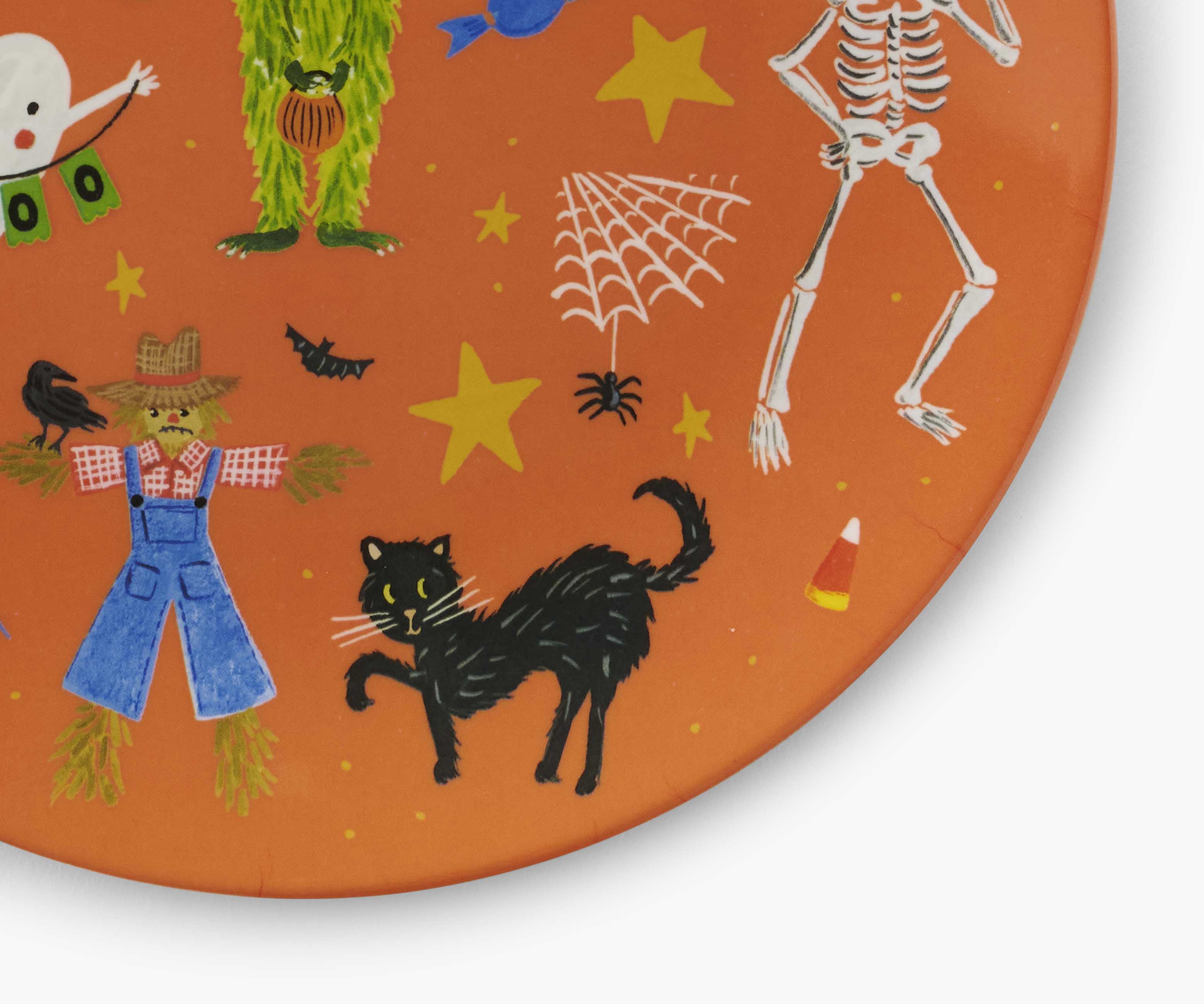 Cloverpaperco™ - Melamine Assorted Dessert Plates - Halloween Parade