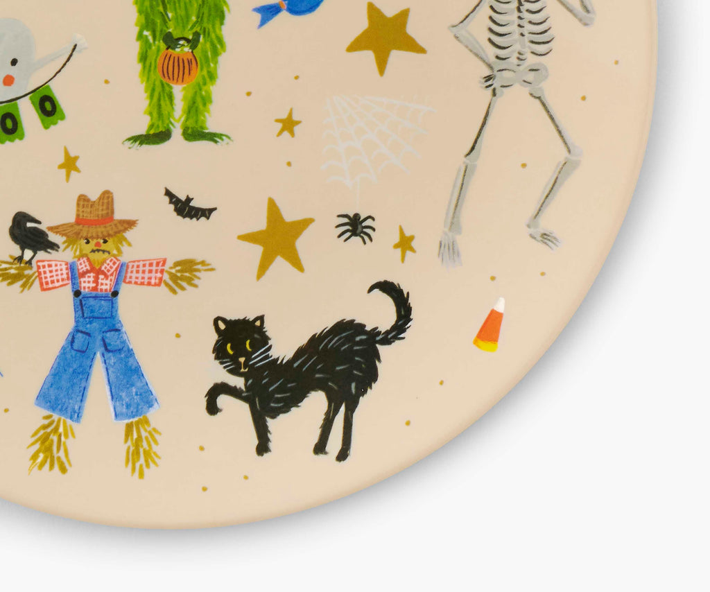 Cloverpaperco™ - Melamine Assorted Dessert Plates - Halloween Parade