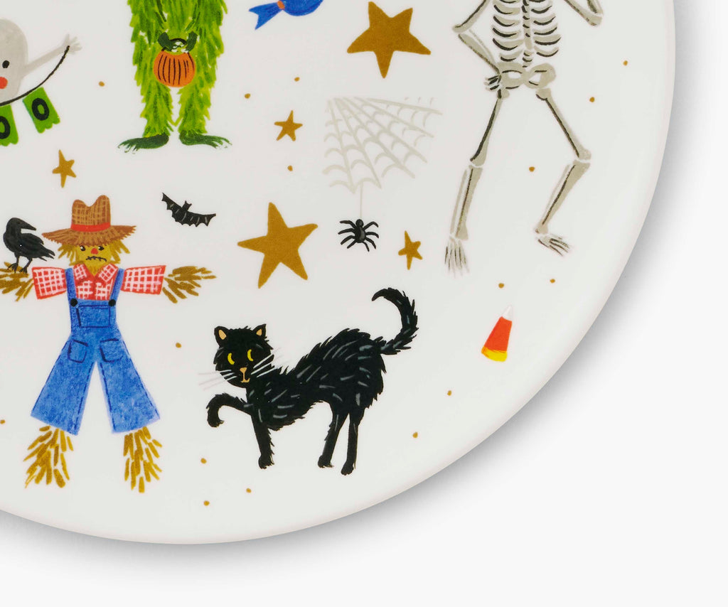Cloverpaperco™ - Melamine Assorted Dessert Plates - Halloween Parade