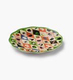 Cloverpaperco™ - Melamine Assorted Dessert Plates - Halloween Argyle