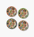 Cloverpaperco™ - Melamine Assorted Dessert Plates - Halloween Argyle