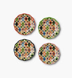 Cloverpaperco™ - Melamine Assorted Dessert Plates - Halloween Argyle