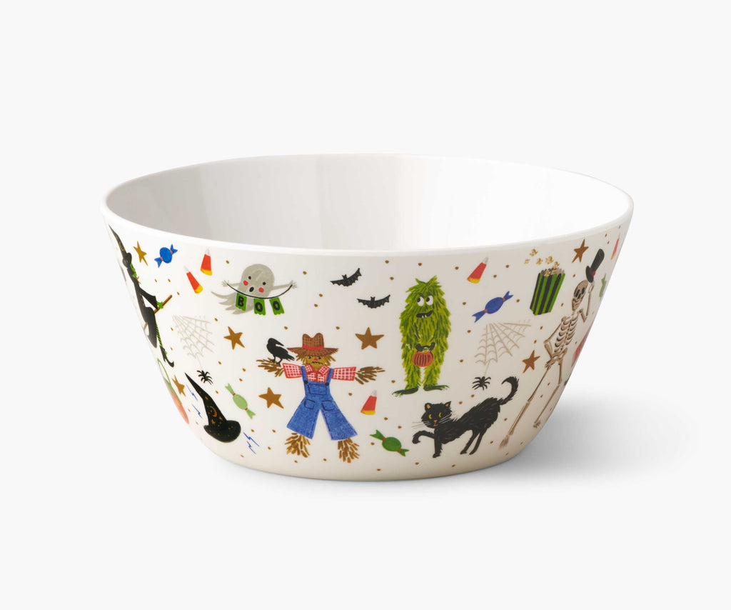 Cloverpaperco™ - Melamine Serving Bowl - Halloween Parade