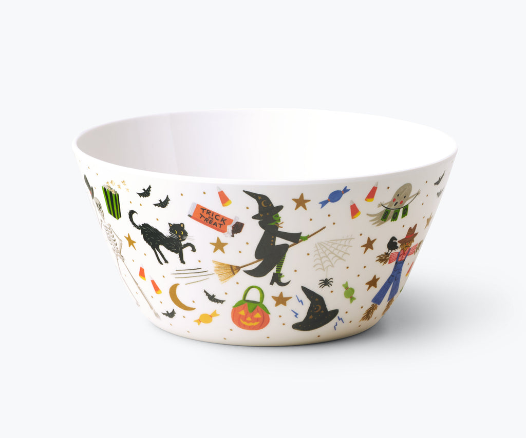 Cloverpaperco™ - Melamine Serving Bowl - Halloween Parade