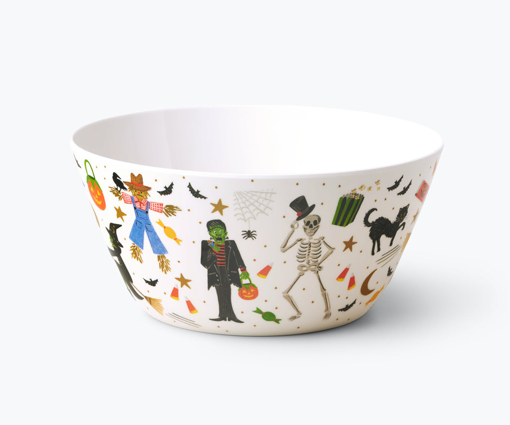 Cloverpaperco™ - Melamine Serving Bowl - Halloween Parade