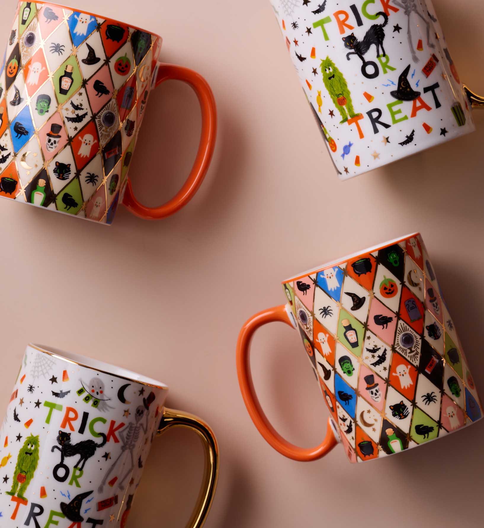 Cloverpaperco™ - Porcelain Mug - Halloween Parade