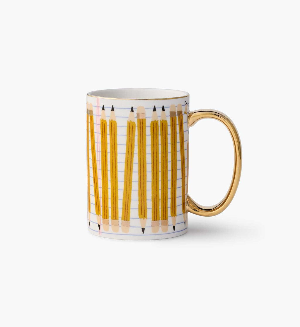 Cloverpaperco™ - Porcelain Mug - Pencils