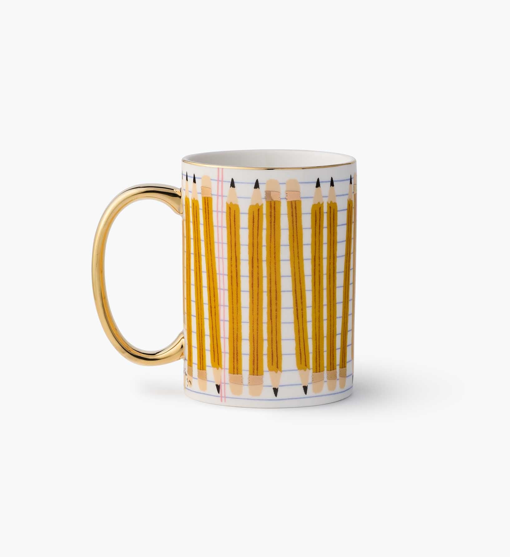Cloverpaperco™ - Porcelain Mug - Pencils