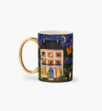 Cloverpaperco™ - Porcelain Mug - Haunted House
