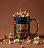 Cloverpaperco™ - Porcelain Mug - Haunted House