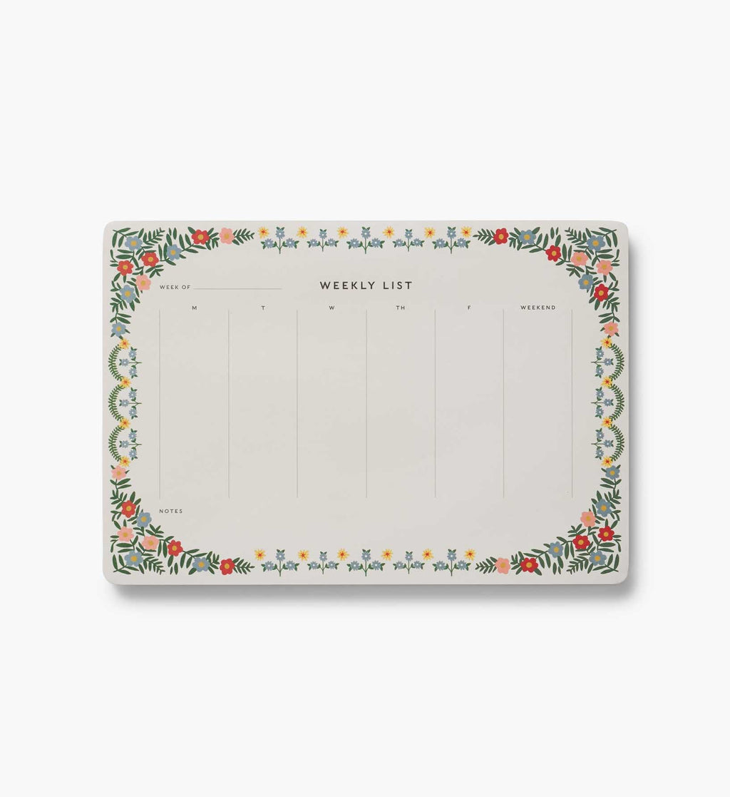 Cloverpaperco™ - Weekly Desk Pad - Rosette