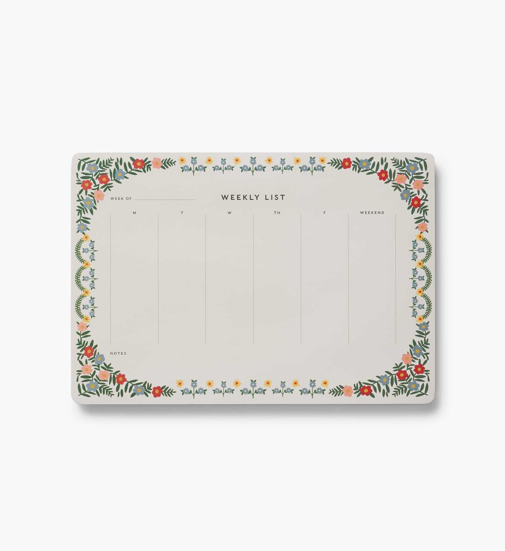 Cloverpaperco™ - Weekly Desk Pad - Rosette