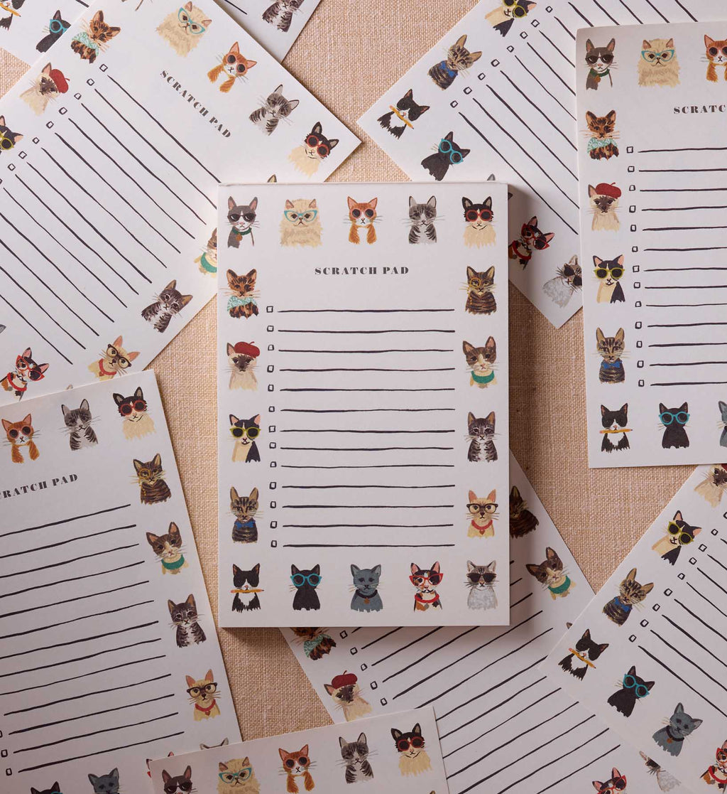 Cloverpaperco™ - Checklist Notepad - Cool Cats