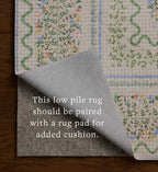Cloverpaperco™ - Orchard Wildwood Vines Washable Rug - Ivory