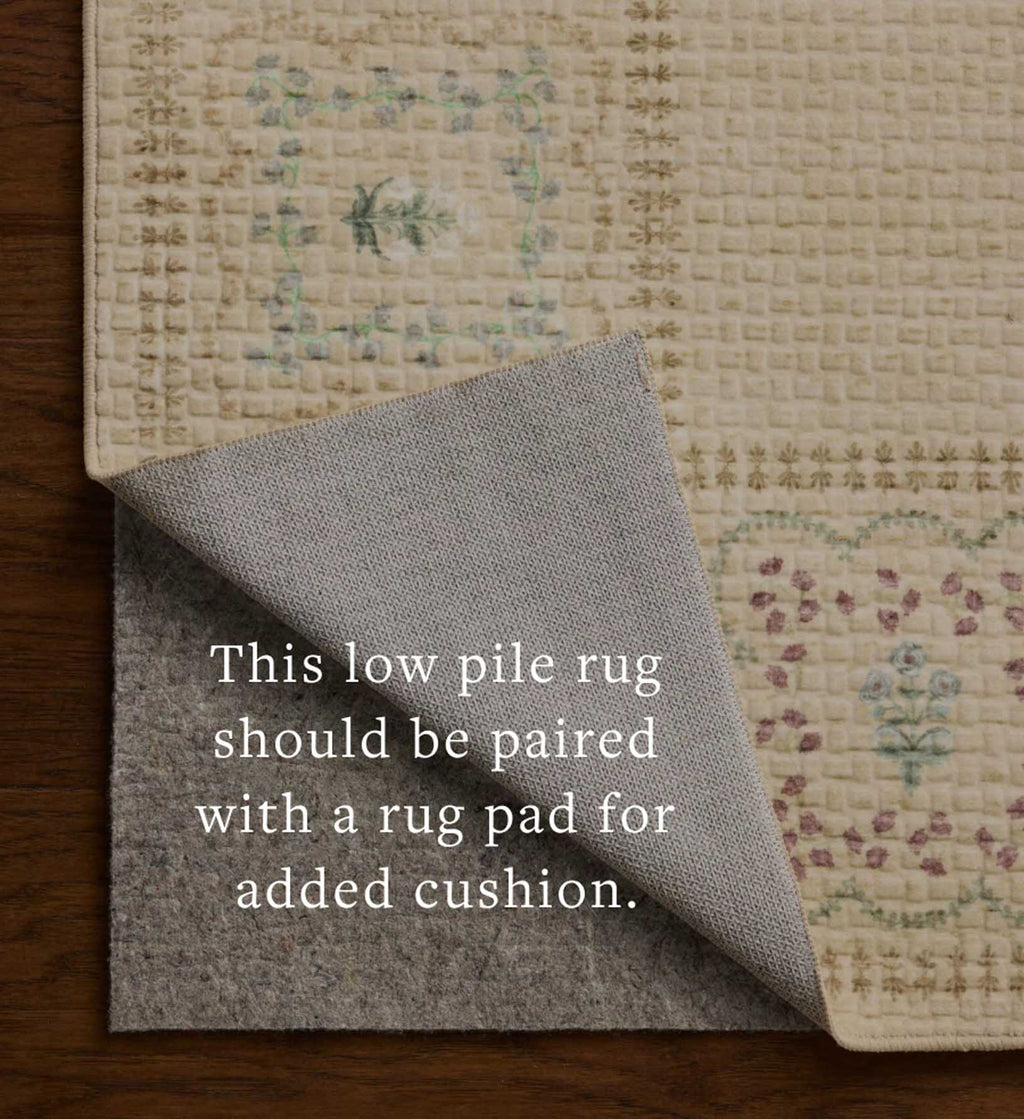 Cloverpaperco™ - Orchard Lottie Washable Rug - Natural