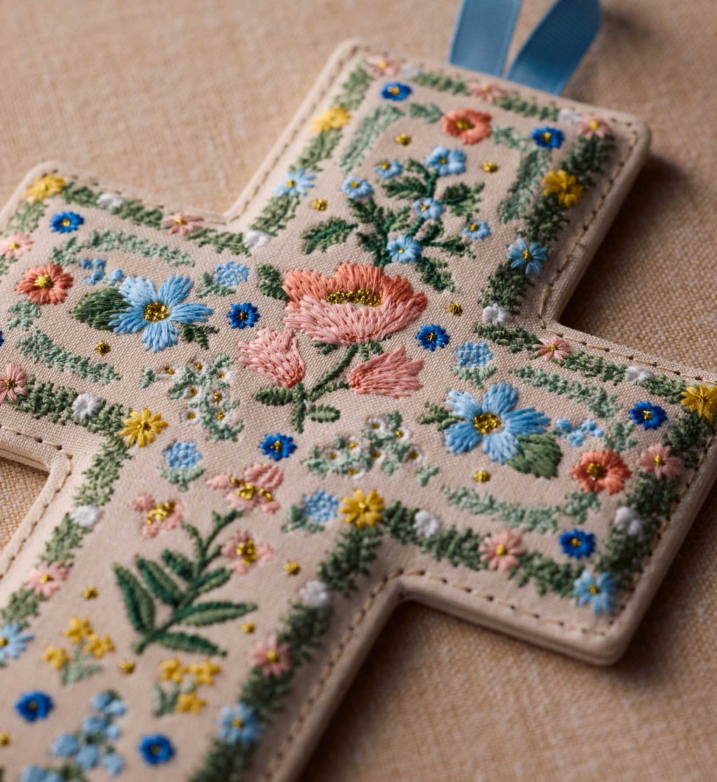Cloverpaperco™ - Embroidered Cross - Rosette