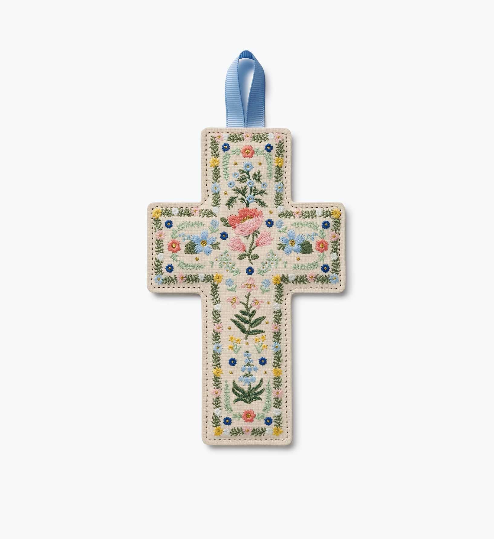 Cloverpaperco™ - Embroidered Cross - Rosette