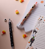 Cloverpaperco™ - Gel Pen Set of 2 - Halloween Argyle