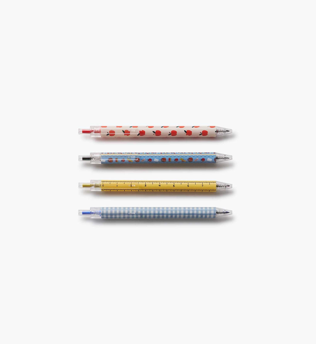 Cloverpaperco™ - Gel Pen Set of 4 - Schoolhouse