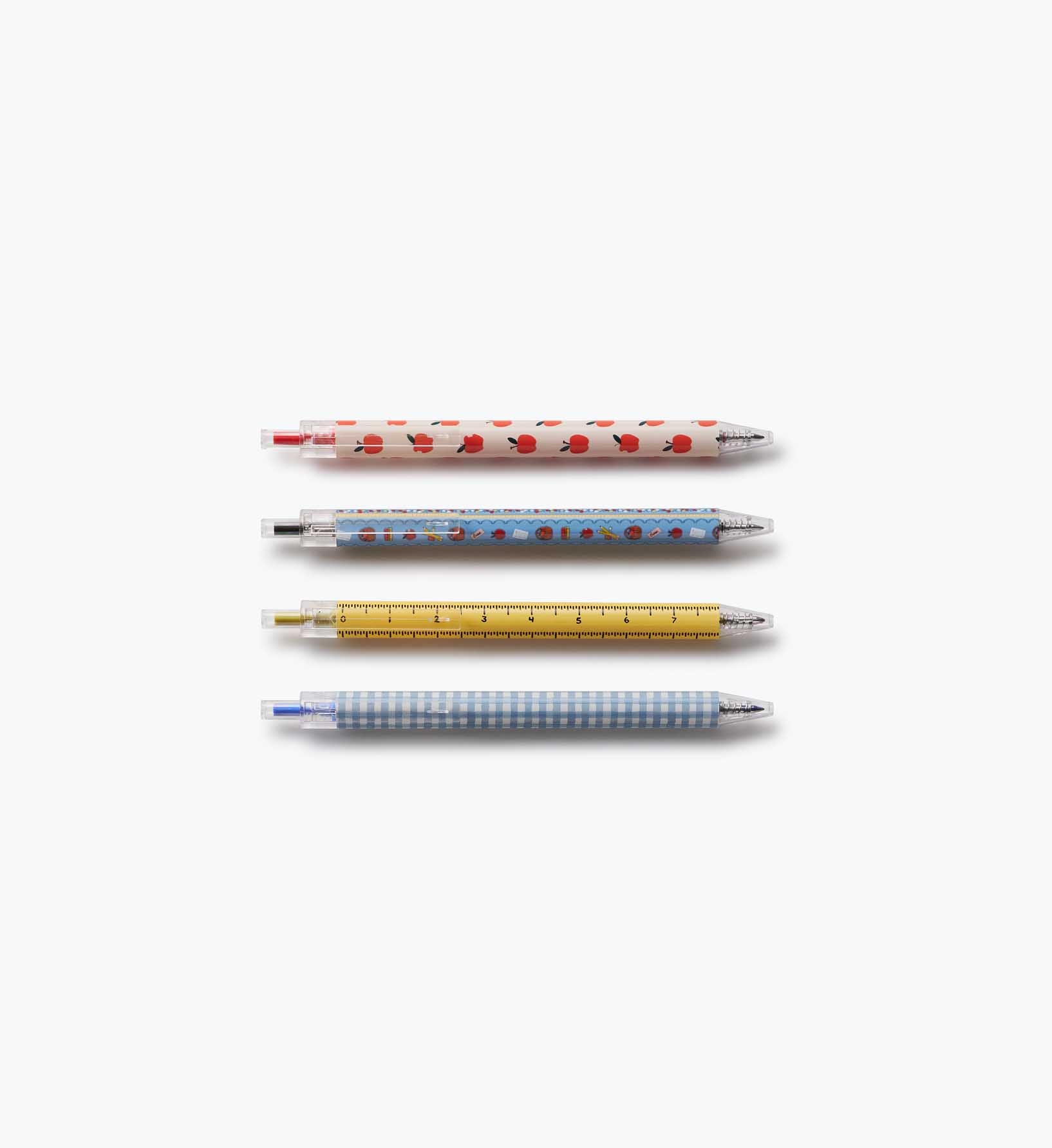 Cloverpaperco™ - Gel Pen Set of 4 - Schoolhouse