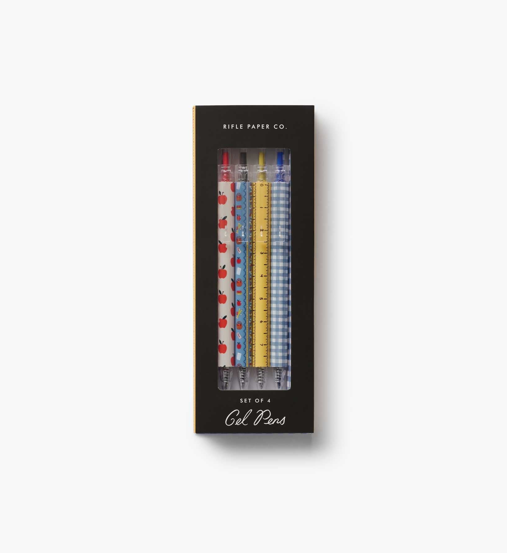 Cloverpaperco™ - Gel Pen Set of 4 - Schoolhouse
