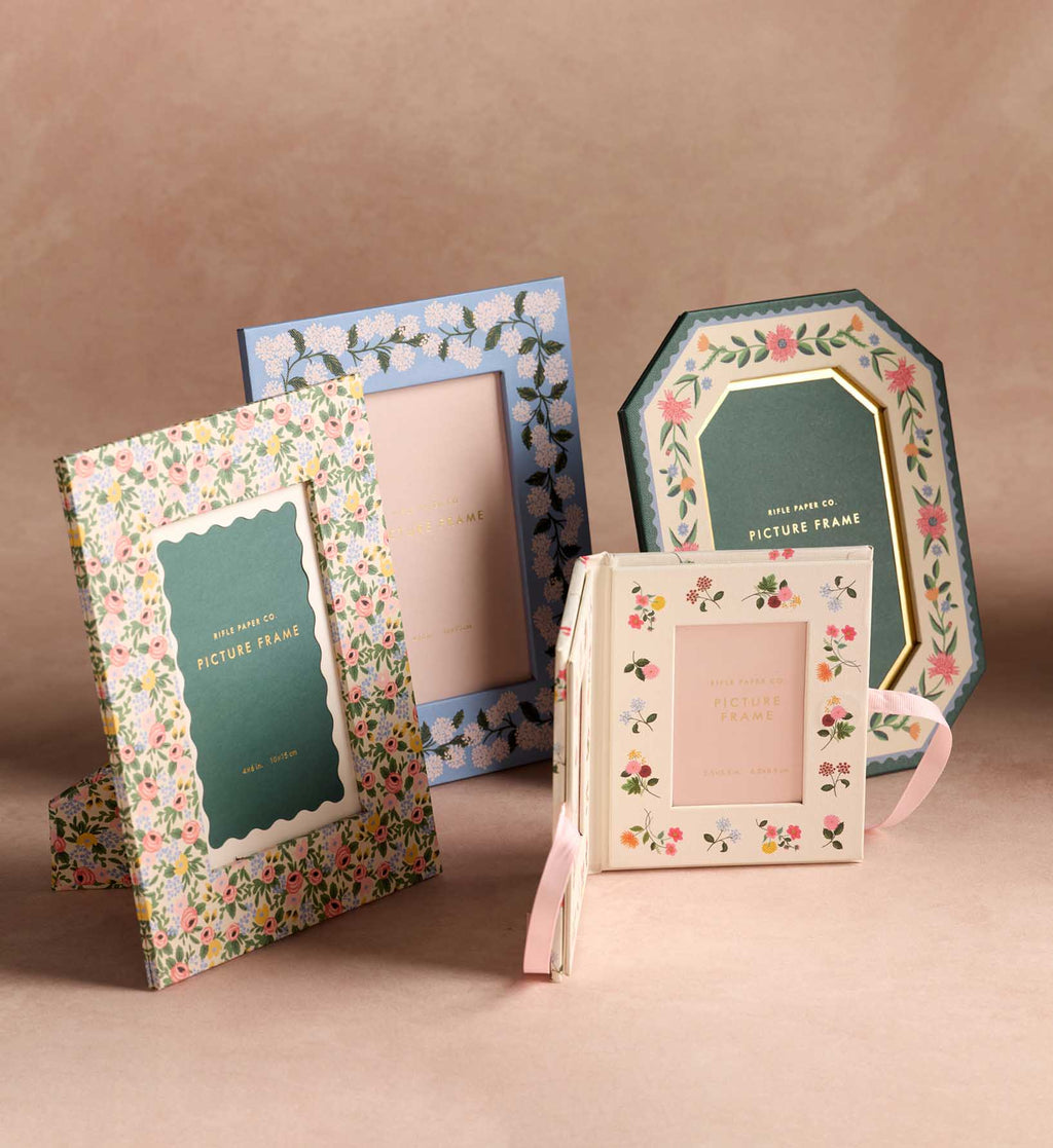 Cloverpaperco™ - Paper Wrapped Picture Frame - Hydrangea